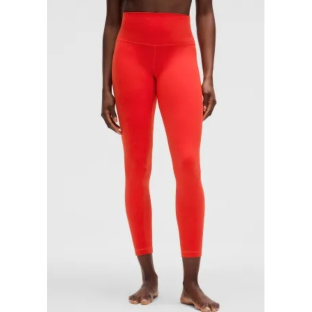 Lululemon Invigorate High-Rise Tight 25 Everlux Red Leggings LW5GMOS Size 10
